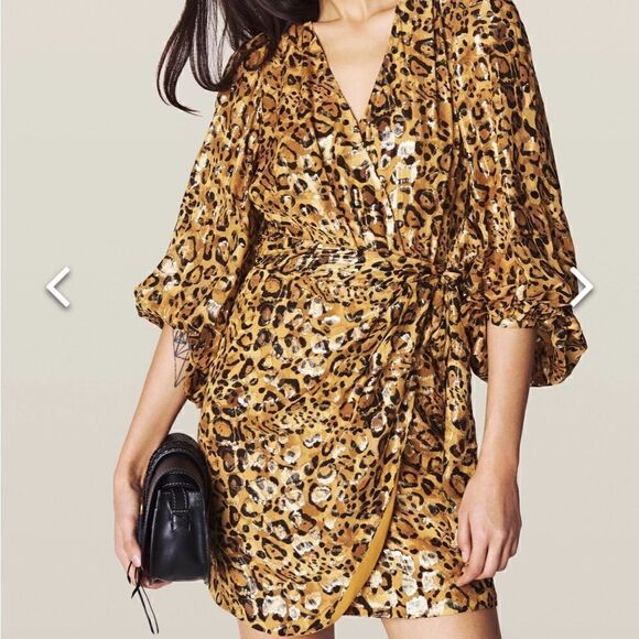 Ba&sh NWT Ginger Camel Dress - Picture 1 of 14